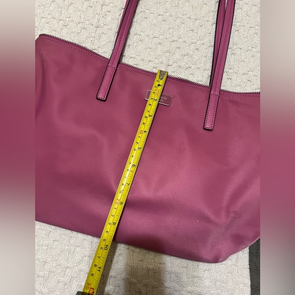 Kate Spade nylon zip tote pink 15 x 10 - Picture 4 of 11